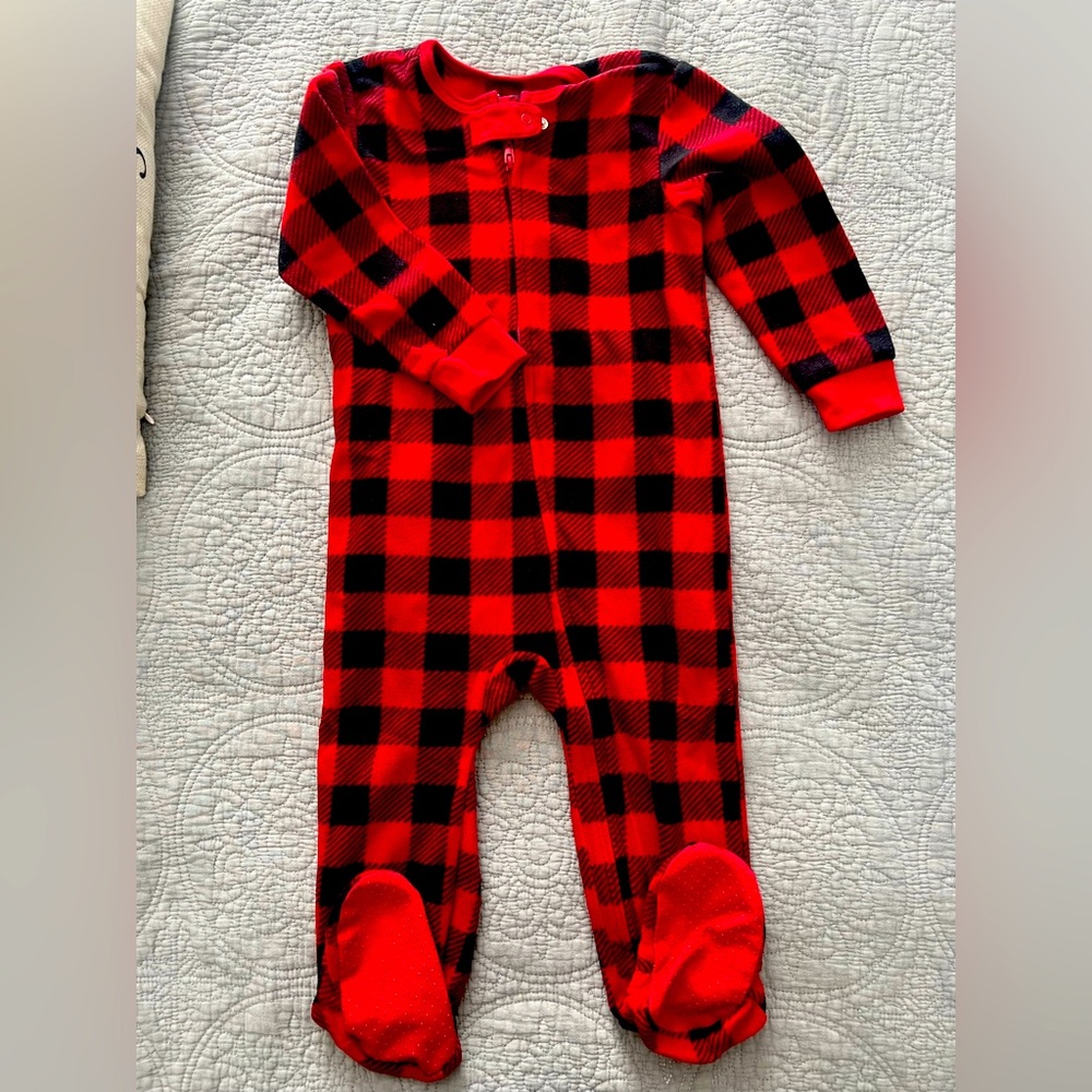 Eddie Bauer Fleece kids footie pajamas size 18months